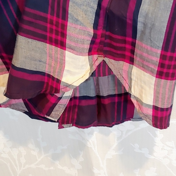 Lucky Brand | Lace Yoke Button-Down Blouse | S - Picture 4 of 8